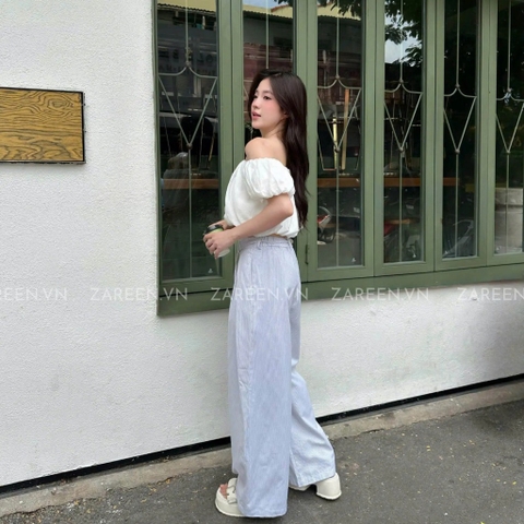 QUẦN SỌC ỐNG RỘNG XẾP LY ZAREEN TRS28