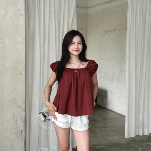 ÁO BABYDOLL TAY NHÚN ZAREEN VOA148