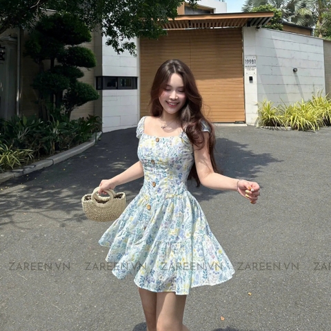 ĐẦM THÊU HOA DÁNG XÒE ZAREEN DAX94