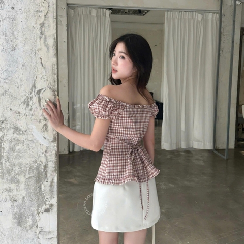 ÁO TRỄ VAI NÚT GỖ ZAREEN VOA149