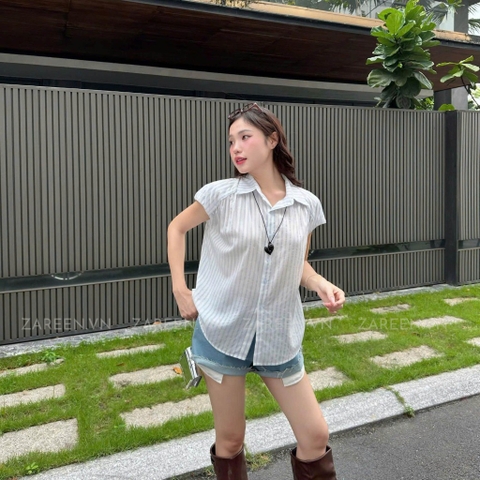 ÁO SƠ MI SỌC BASIC ZAREEN SOM76