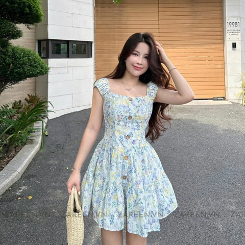 ĐẦM THÊU HOA DÁNG XÒE ZAREEN DAX94
