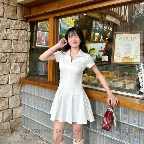 ĐẦM THUN POLO XẾP LY ZAREEN DAX93