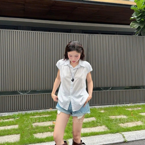 ÁO SƠ MI SỌC BASIC ZAREEN SOM76