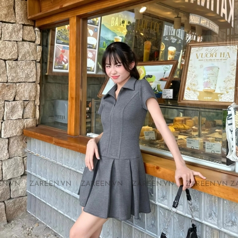 ĐẦM THUN POLO XẾP LY ZAREEN DAX93