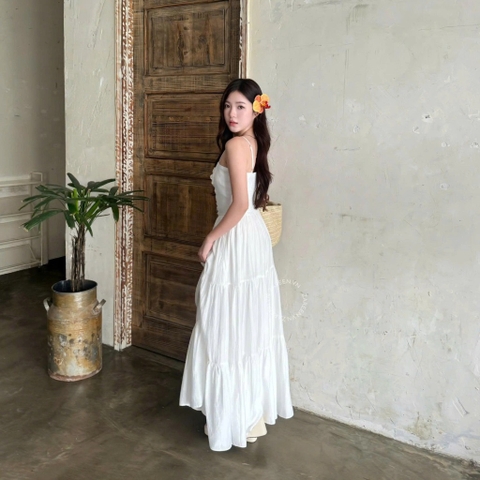 ĐẦM 2 DÂY XẾP LY NGỰC DÁNG XÒE ZAREEN DAX121