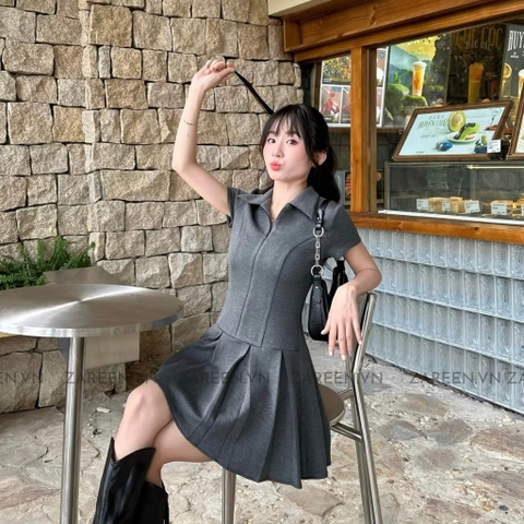 ĐẦM THUN POLO XẾP LY ZAREEN DAX93