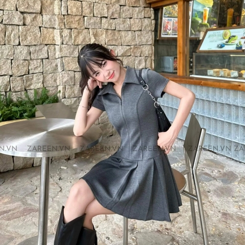 ĐẦM THUN POLO XẾP LY ZAREEN DAX93