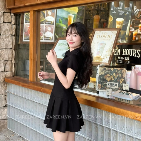 ĐẦM THUN POLO XẾP LY ZAREEN DAX93