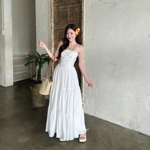 ĐẦM 2 DÂY XẾP LY NGỰC DÁNG XÒE ZAREEN DAX121