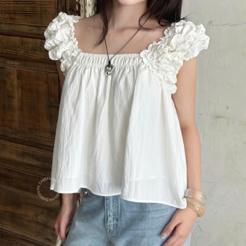 ÁO BABYDOLL TAY NHÚN ZAREEN VOA148