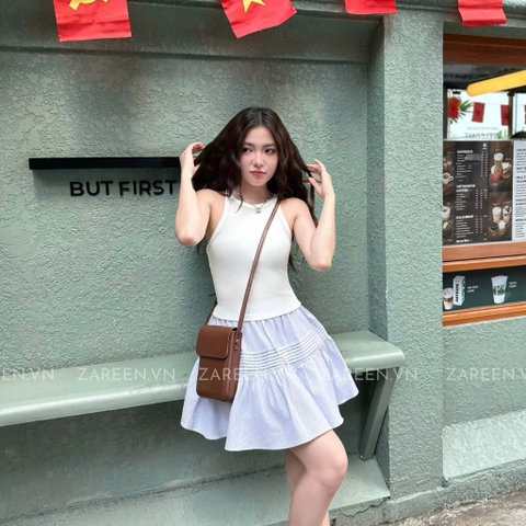 CHÂN VÁY XÒE NGẮN XẾP LY ZAREEN VAA50