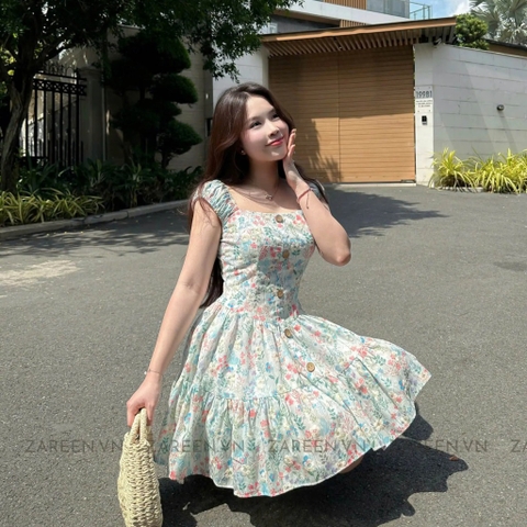 ĐẦM THÊU HOA DÁNG XÒE ZAREEN DAX94
