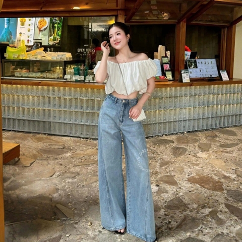 QUẦN JEANS ỐNG LOE TO DÁNG SUÔNG ZAREEN JEA149