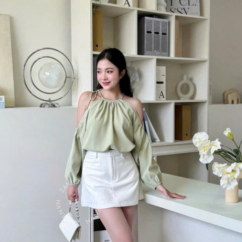 ÁO YẾM KHOÉT VAI ZAREEN VOA143