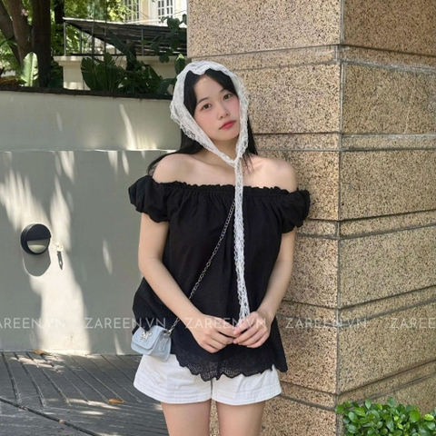 ÁO XÔ THÊU TRỄ VAI ZAREEN VOA140