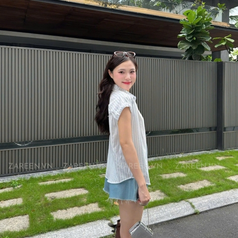 ÁO SƠ MI SỌC BASIC ZAREEN SOM76