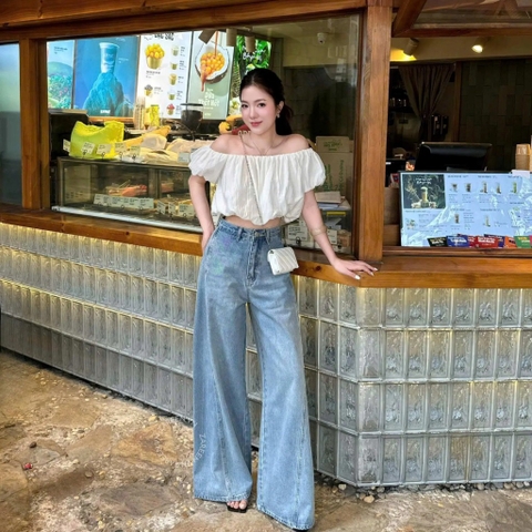QUẦN JEANS ỐNG LOE TO DÁNG SUÔNG ZAREEN JEA149