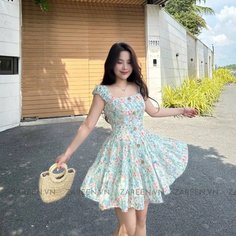 ĐẦM THÊU HOA DÁNG XÒE ZAREEN DAX94
