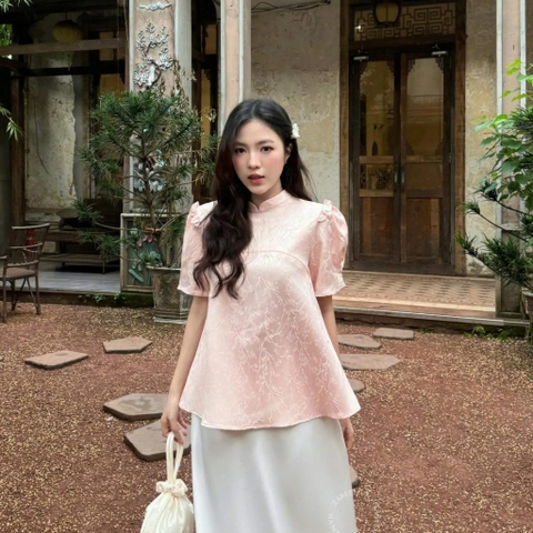 ÁO GẤM TAY PHỒNG ZAREEN VOA144