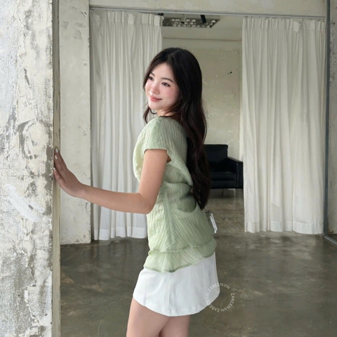 ÁO LỆCH VAI RÚT EO ZAREEN VOA142