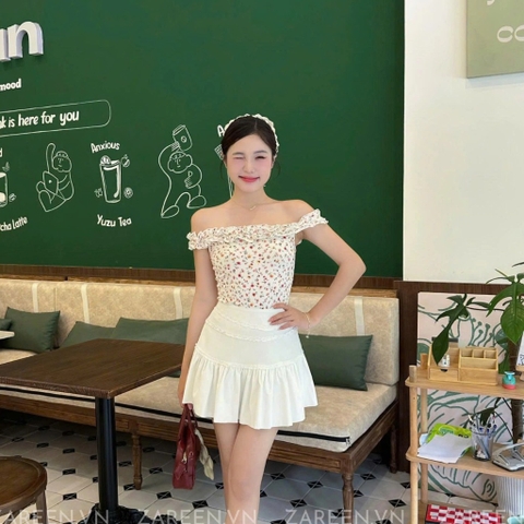 CHÂN VÁY XÒE PHỐI BÈO ZAREEN VAA53