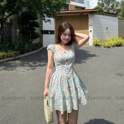 ĐẦM THÊU HOA DÁNG XÒE ZAREEN DAX94