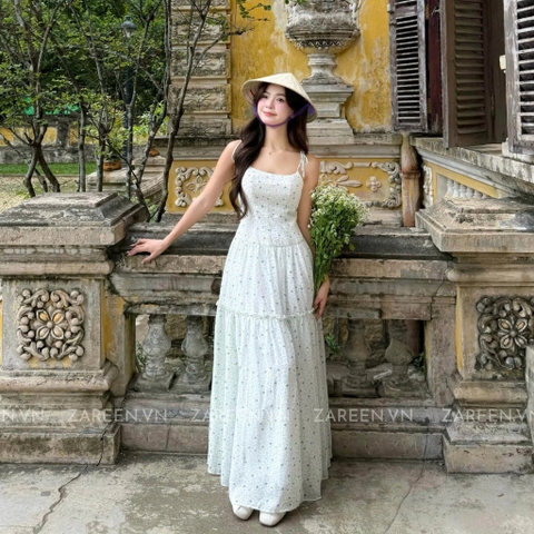 ĐẦM HOA MAXI 2 DÂY ZAREEN DAX112
