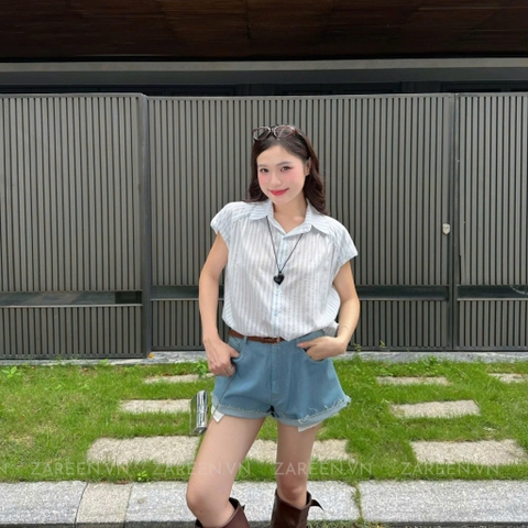 ÁO SƠ MI SỌC BASIC ZAREEN SOM76