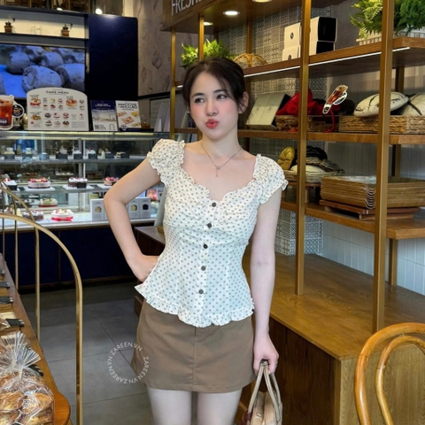 ÁO TRỄ VAI NÚT GỖ ZAREEN VOA149
