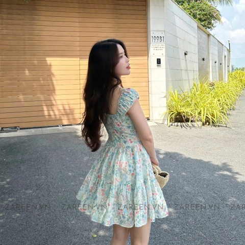 ĐẦM THÊU HOA DÁNG XÒE ZAREEN DAX94