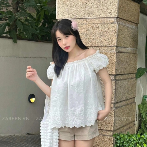 ÁO XÔ THÊU TRỄ VAI ZAREEN VOA140