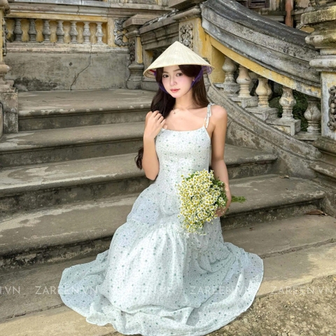 ĐẦM HOA MAXI 2 DÂY ZAREEN DAX112