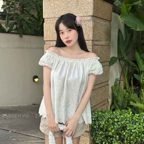 ÁO XÔ THÊU TRỄ VAI ZAREEN VOA140