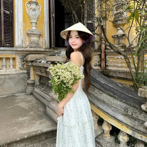 ĐẦM HOA MAXI 2 DÂY ZAREEN DAX112