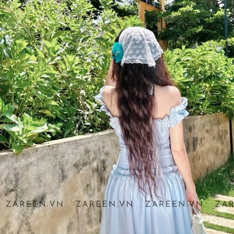 ĐẦM THUN CHỈ TRỄ VAI ZAREEN DAX86