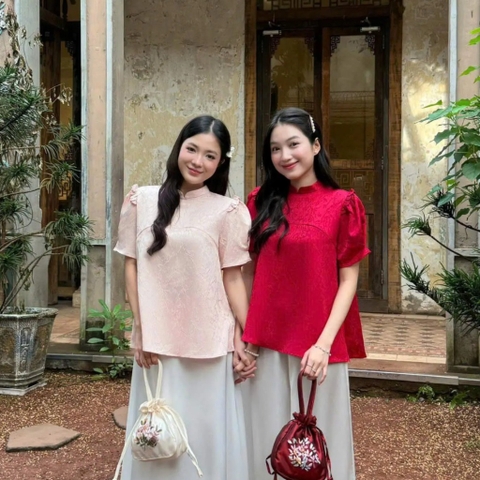 ÁO GẤM TAY PHỒNG ZAREEN VOA144