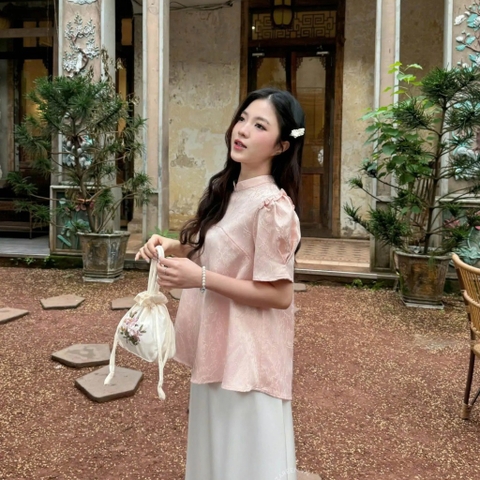 ÁO GẤM TAY PHỒNG ZAREEN VOA144