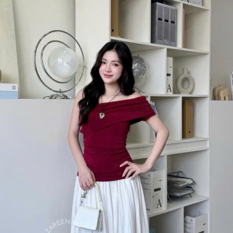 ÁO THUN ÔM LỆCH VAI ZAREEN THU174