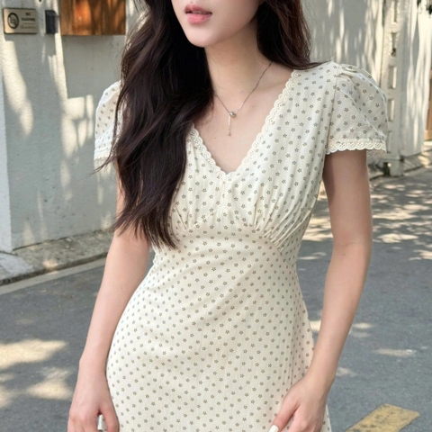 ĐẦM HOA PHỐI REN ZAREEN DAX120