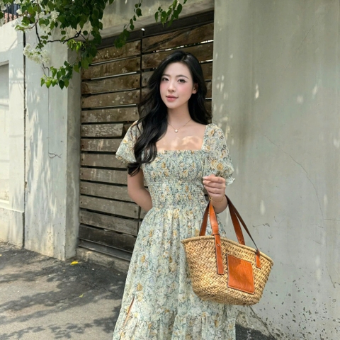 ĐẦM HOA ĐUÔI CÁ XẺ ĐÙI ZAREEN DAX118