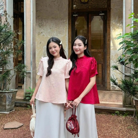 ÁO GẤM TAY PHỒNG ZAREEN VOA144