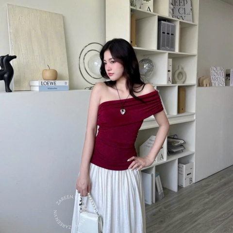 ÁO THUN ÔM LỆCH VAI ZAREEN THU174