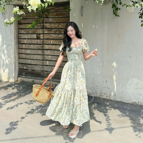 ĐẦM HOA ĐUÔI CÁ XẺ ĐÙI ZAREEN DAX118