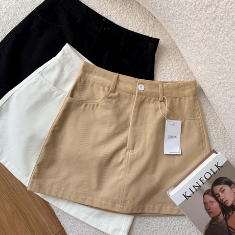 CHÂN VÁY KAKI CHỮ A BASIC ZAREEN VAA54