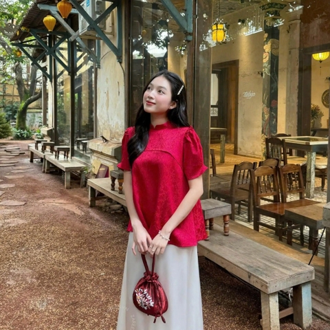 ÁO GẤM TAY PHỒNG ZAREEN VOA144