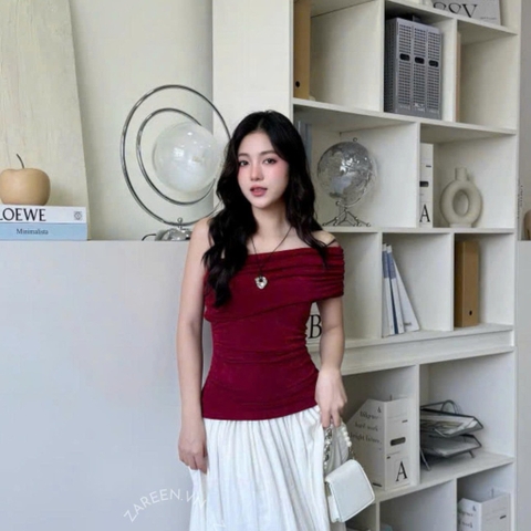 ÁO THUN ÔM LỆCH VAI ZAREEN THU174