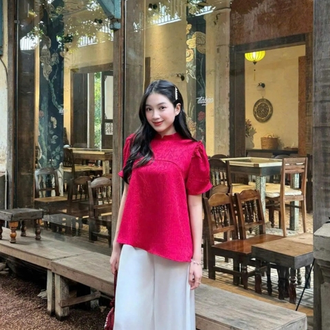 ÁO GẤM TAY PHỒNG ZAREEN VOA144