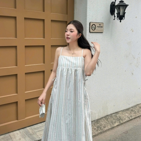 ĐẦM 2 DÂY DÁNG BABYDOLL TÚI NHÚN ZAREEN DAX117