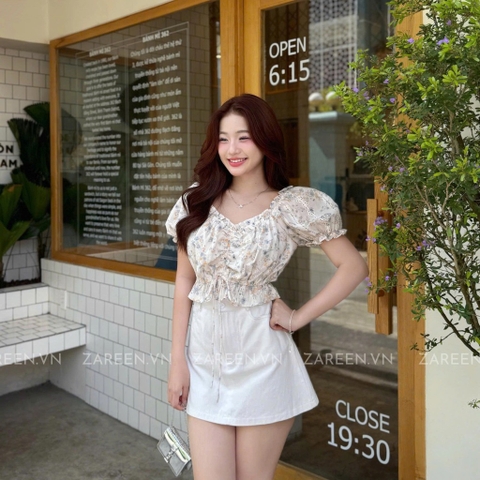 ÁO CROPTOP HOA RÚT EO ZAREEN VOA138